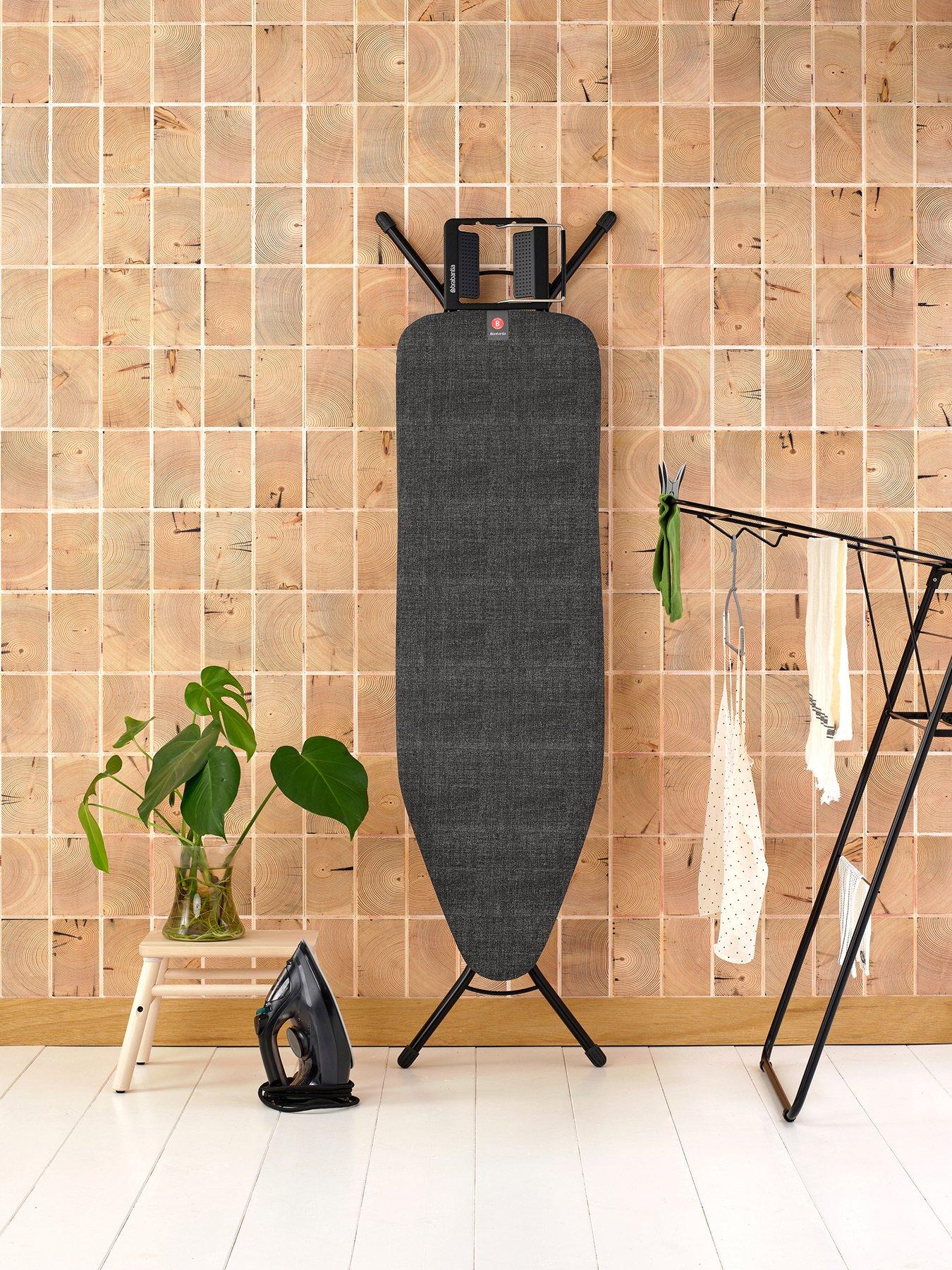 Brabantia Ironing Board B with Black Denim Print Cover