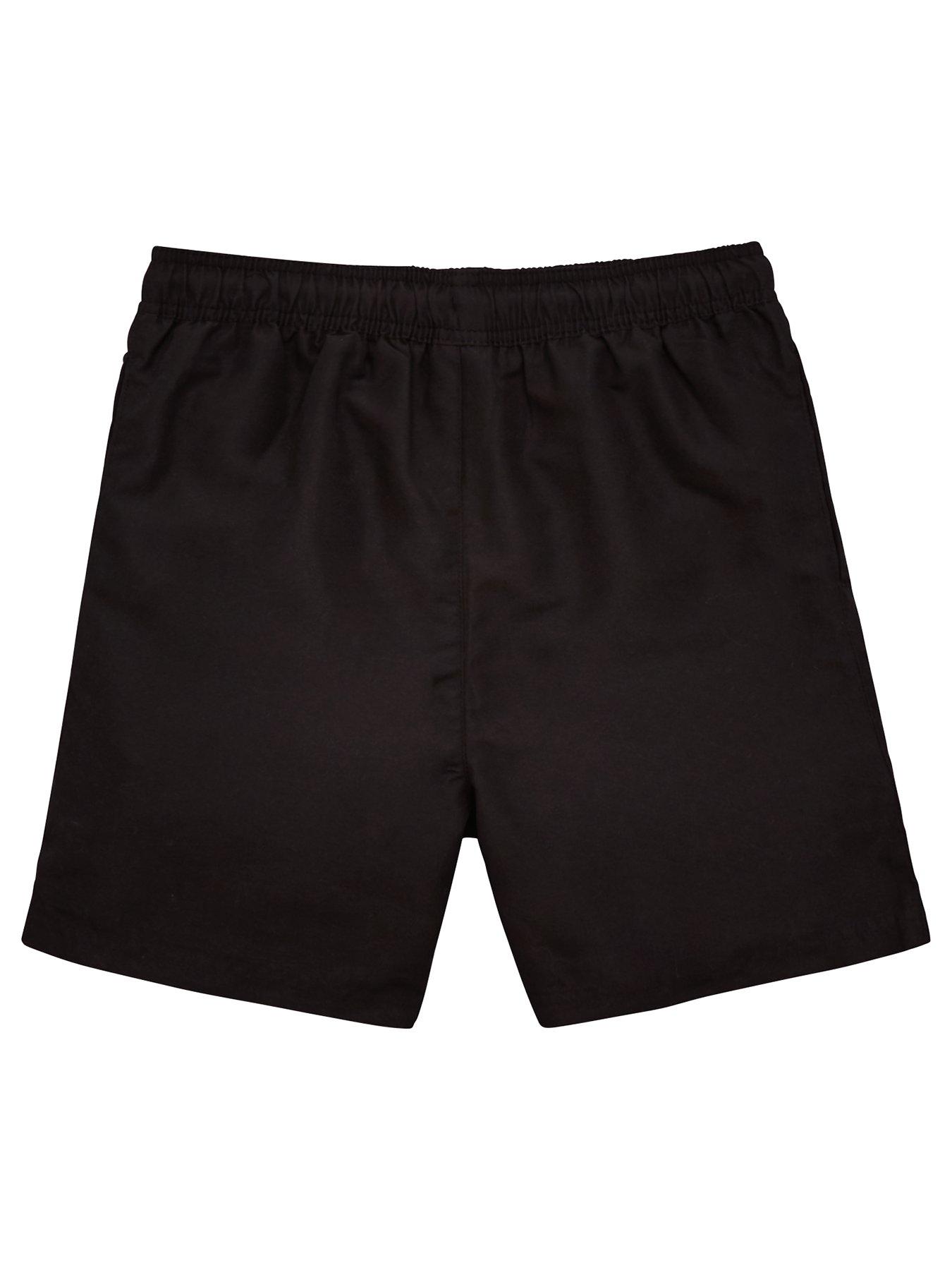 Image 3 of 4 of The Very Collection Boys School PE Drawcord Waist Pull-On Swim Shorts - Black