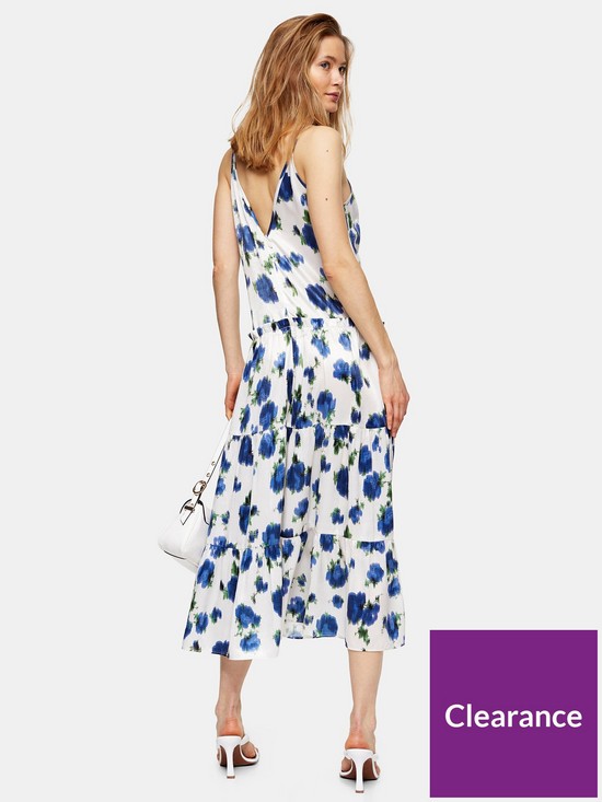 stillFront image of topshop-tiered-strappy-midi-dress-ivory