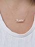  image of love-gold-9ct-yellow-gold-personalised-name-script-necklace