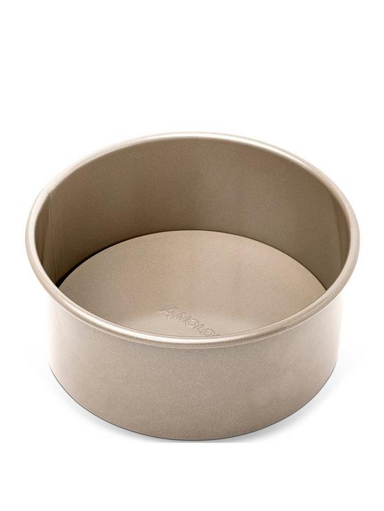 front image of anolon-advanced-loose-base-deep-round-cake-tin