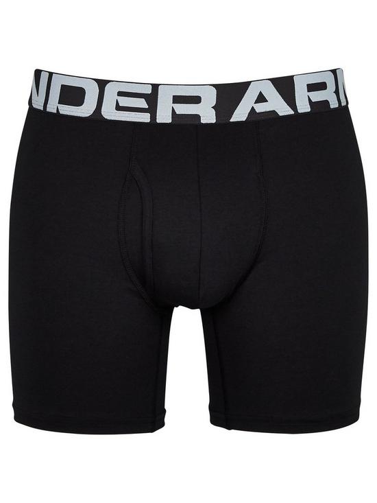 stillFront image of under-armour-charged-cotton-boxers-black