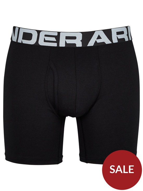 stillFront image of under-armour-charged-cotton-boxers-black