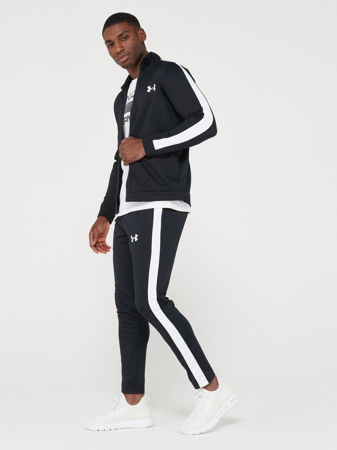 UNDER ARMOUR Training Knit Tracksuit Black/White Littlewoods