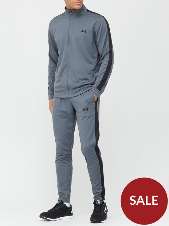 front image of under-armour-training-knitnbsptracksuit-greyblack