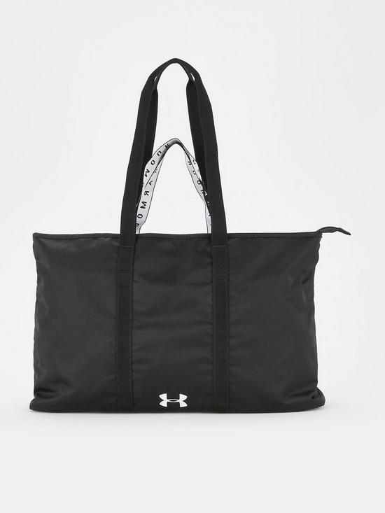 front image of under-armour-favourite-20-tote-black