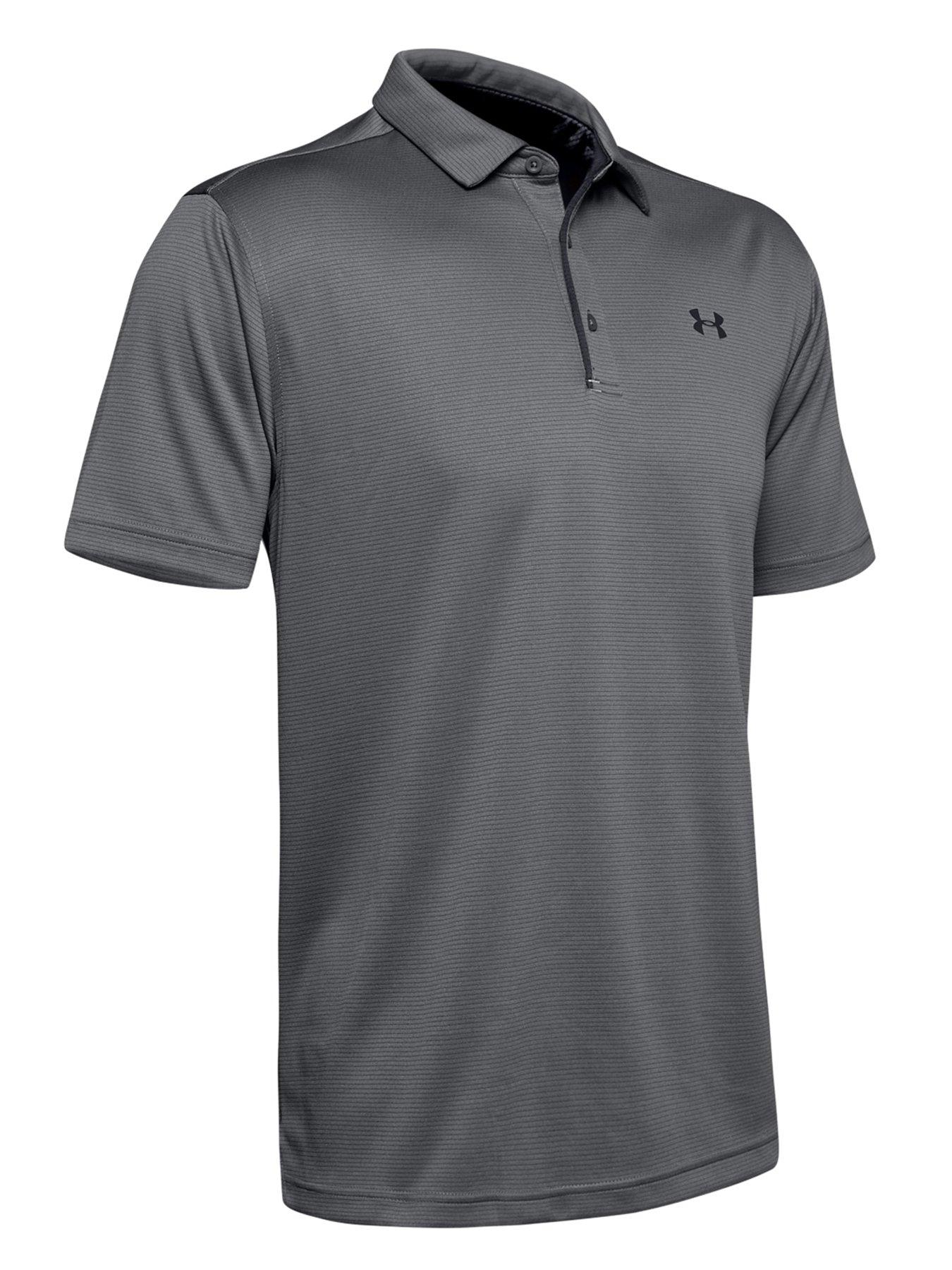 Image 1 of 2 of UNDER ARMOUR Mens Golf Tech Polo - Grey