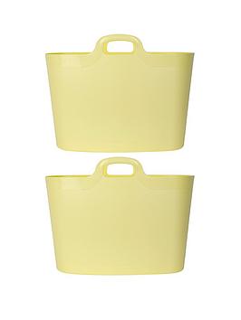 Wham Wham Set Of 2 Yellow Flexi Laundry Storage Bags Picture