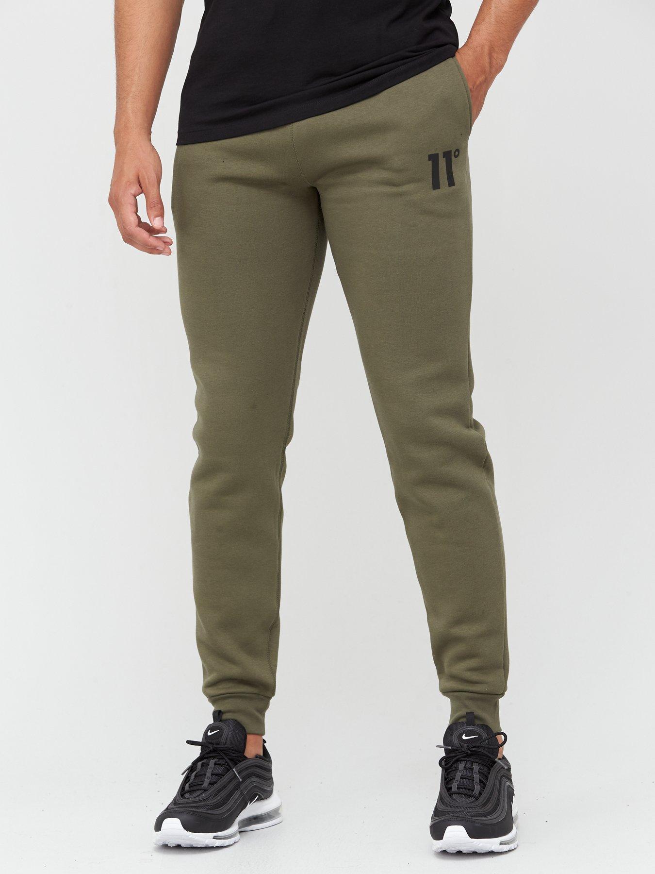 mens khaki jogging bottoms