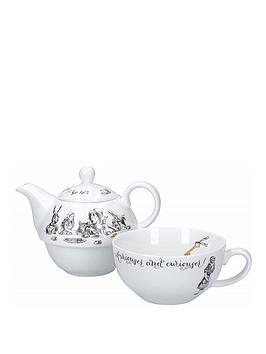 Very  Alice In Wonderland Stacking Tea For One Set