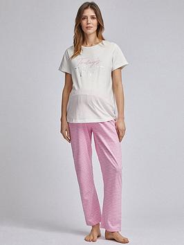 Dorothy Perkins   Maternity Today&Rsquo;S The Day Slogan Set - Pink