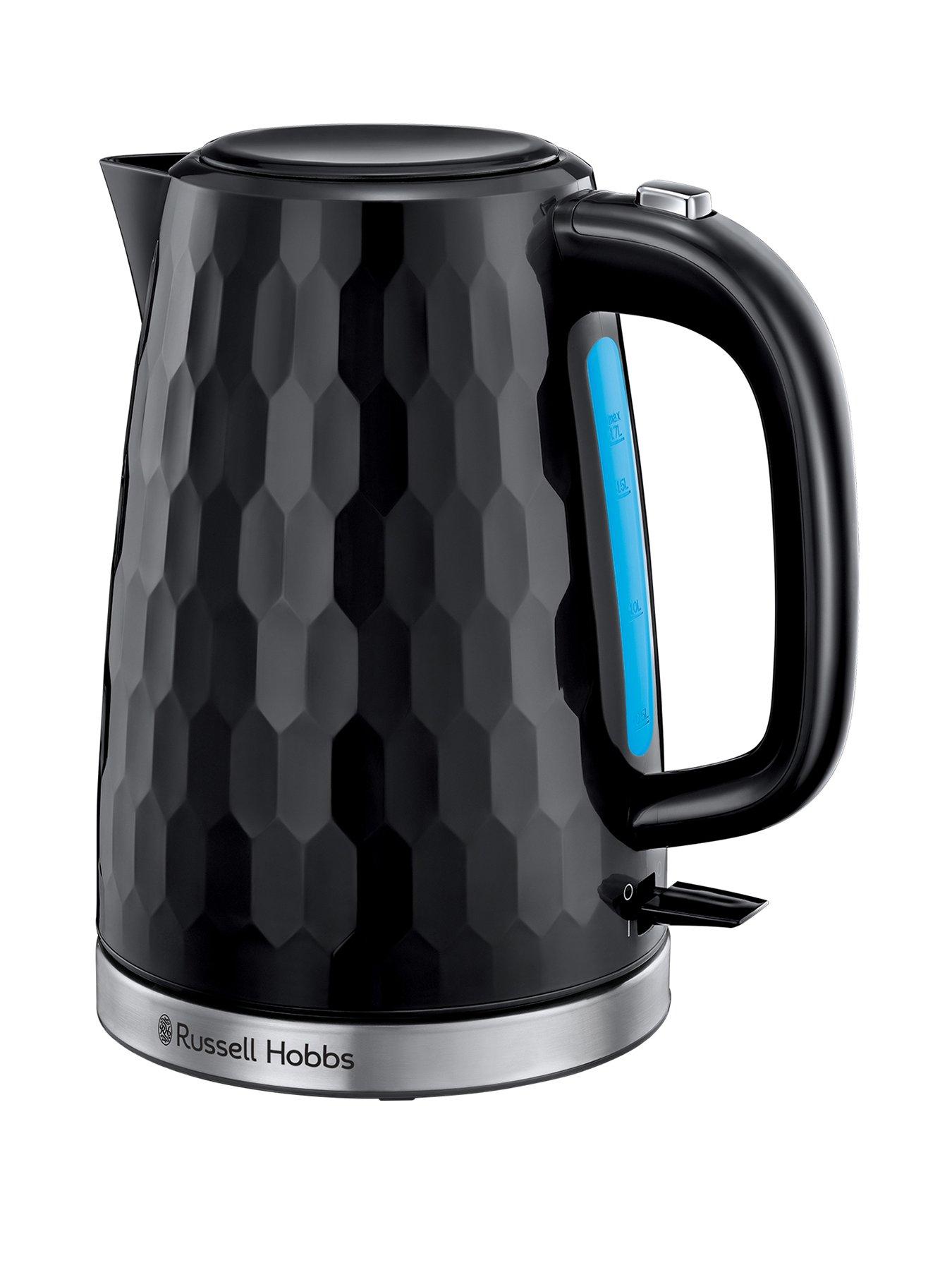 Russell Hobbs Honeycomb Black Plastic Kettle - 26051