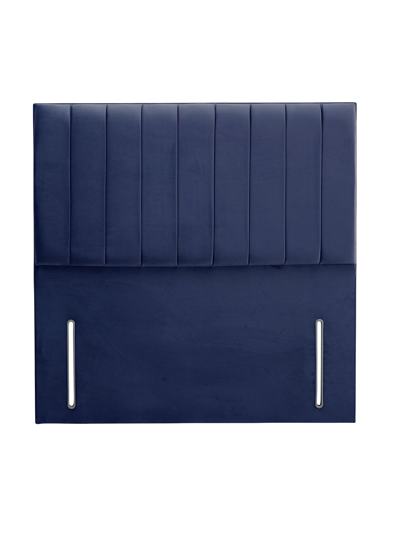 Shire Beds Liberty Velvet Headboard - Navy - FSC Certified