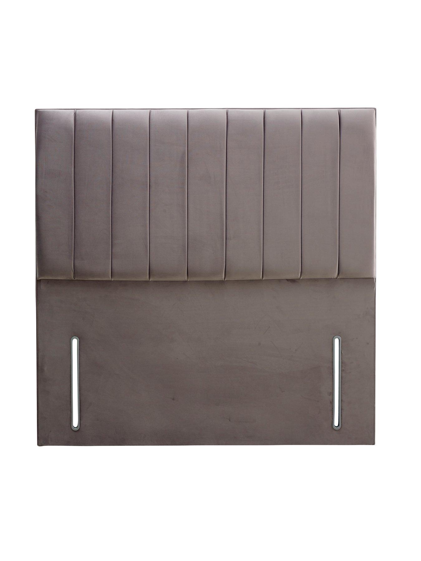 Shire Beds Liberty Velvet Headboard - Grey - FSC® Certified