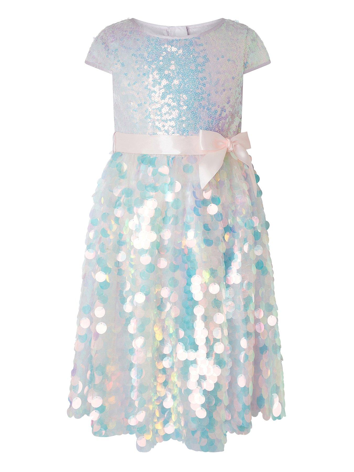 monsoon blue sequin dress