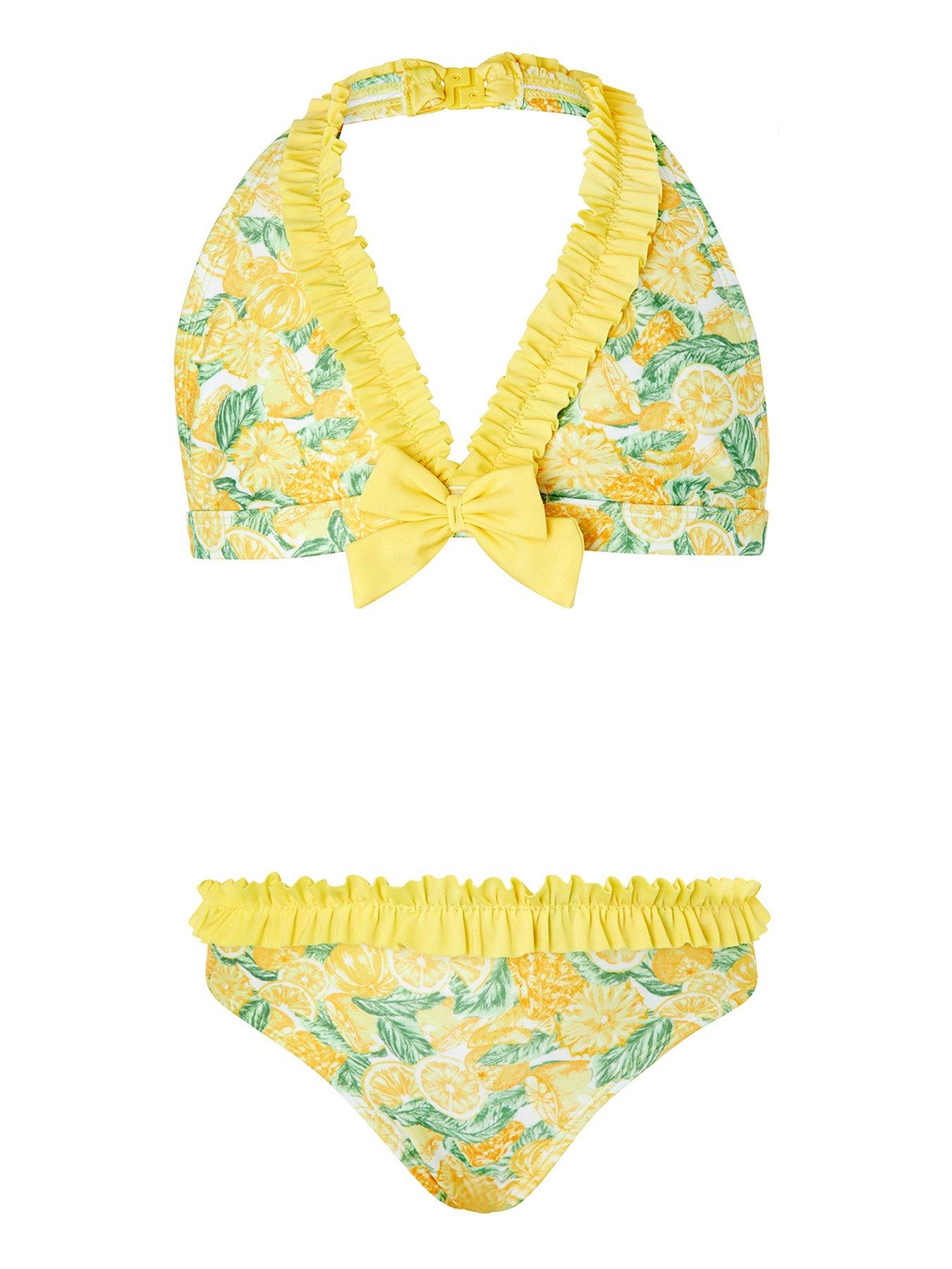 White, 3-4 Years Kids Baby Girls Bikini Suit Set Swimsuit Swimwear Bathing Swimming Clothes