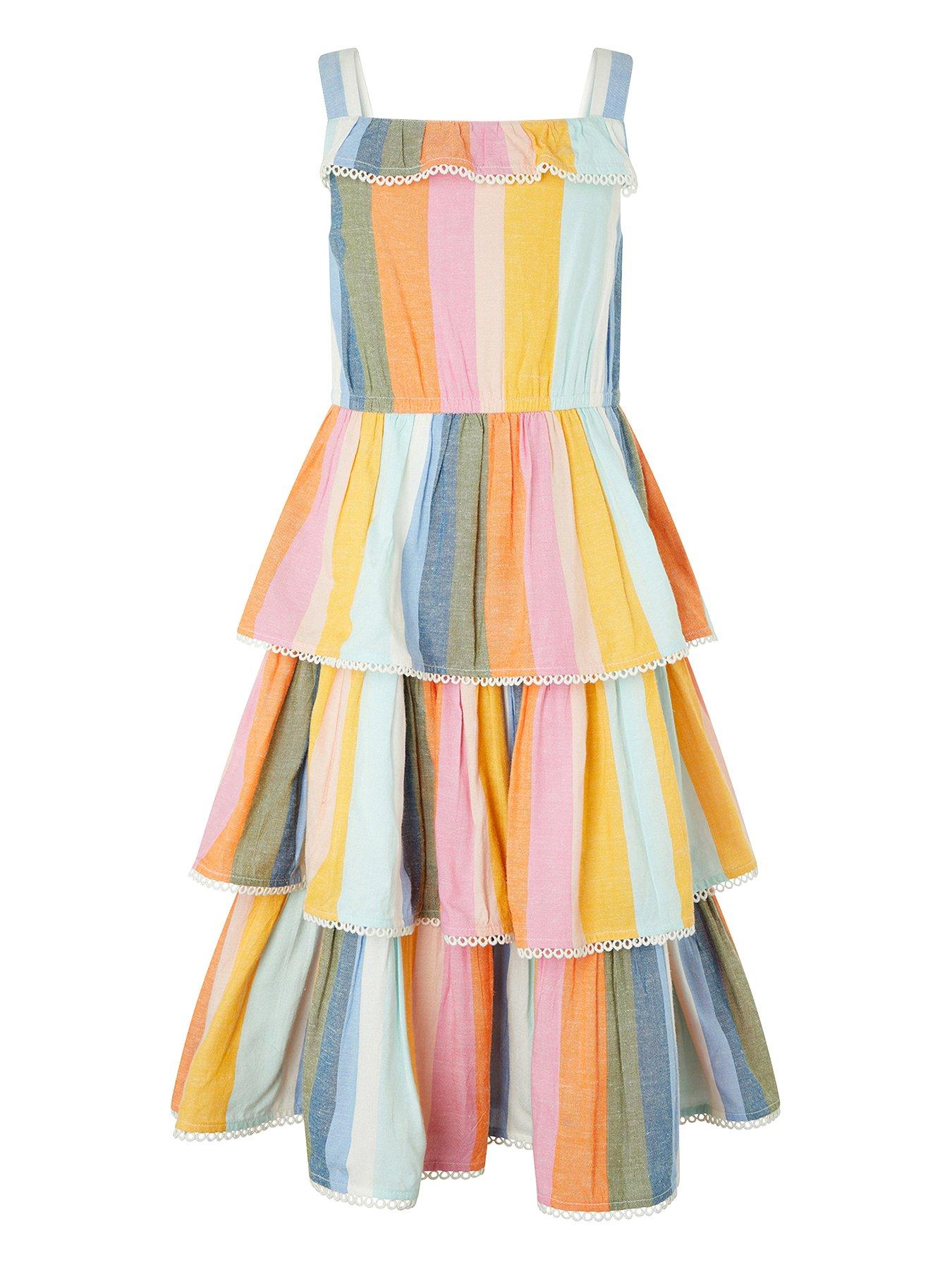 monsoon ribbon stripe dress