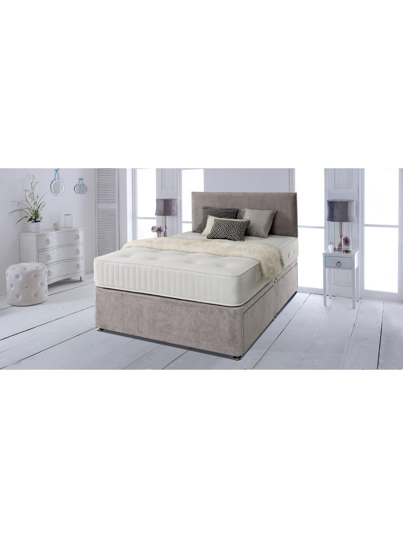 Shire Beds Tivoli Ortho Divan with Storage Options Excludes Headboard