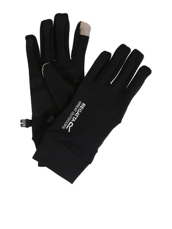 front image of regatta-touchtip-stretch-gloves