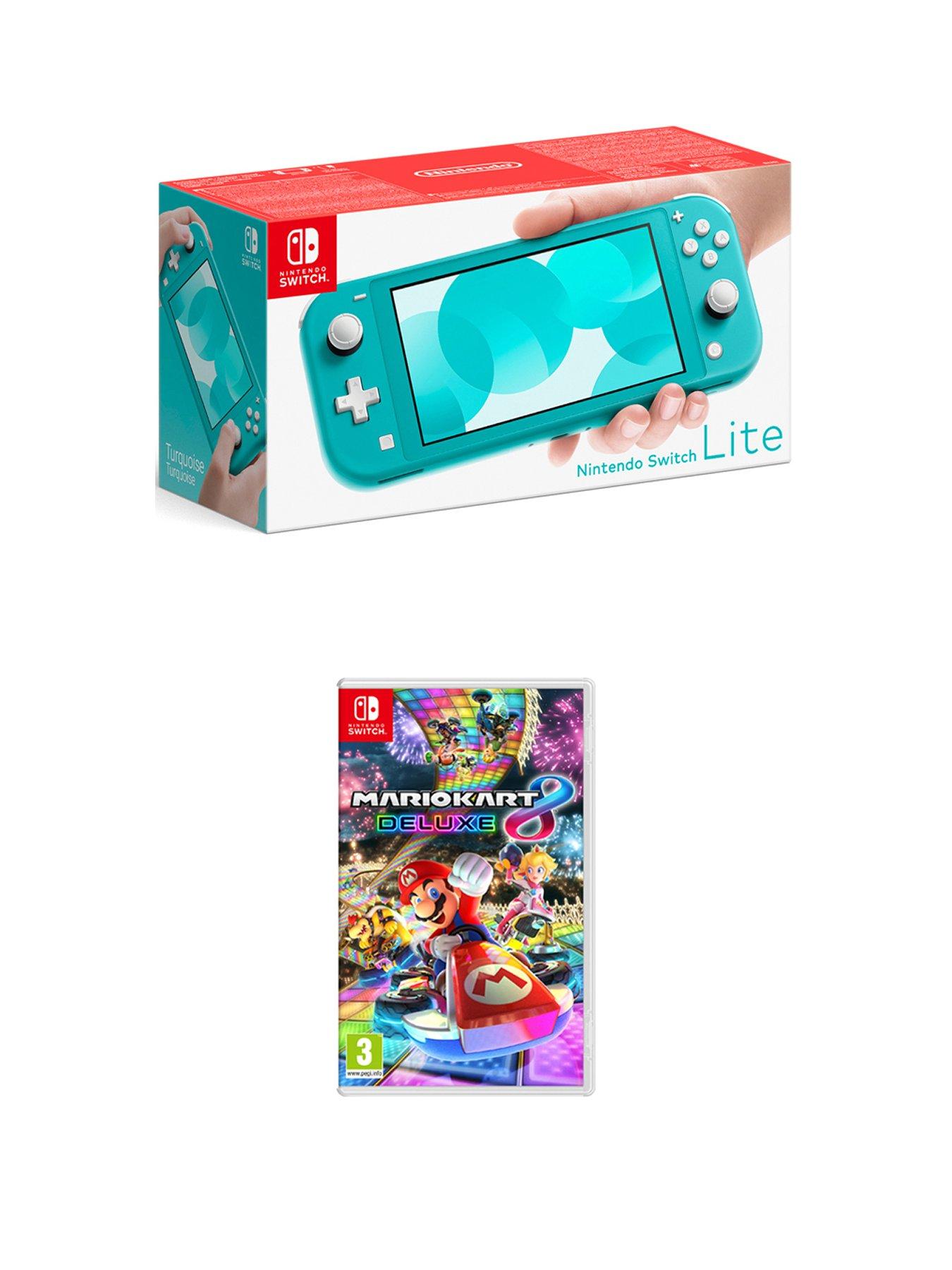 Nintendo switch lite with mario kart 8 sales deluxe