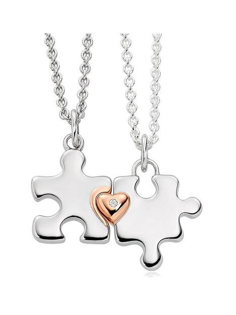 beaverbrooks-mini-b-childrens-silver-and-rose-gold-plated-diamond-jigsaw-mother-daughter-pendant-set