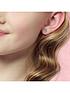  image of beaverbrooks-mini-b-childrens-silver-diamond-cross-earrings