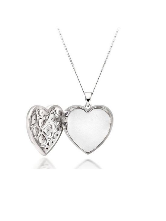 stillFront image of beaverbrooks-silver-cubic-zirconia-heart-locket-pendant