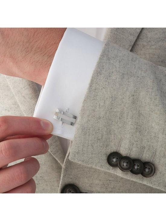 stillFront image of beaverbrooks-silver-and-mother-of-pearl-cufflinks