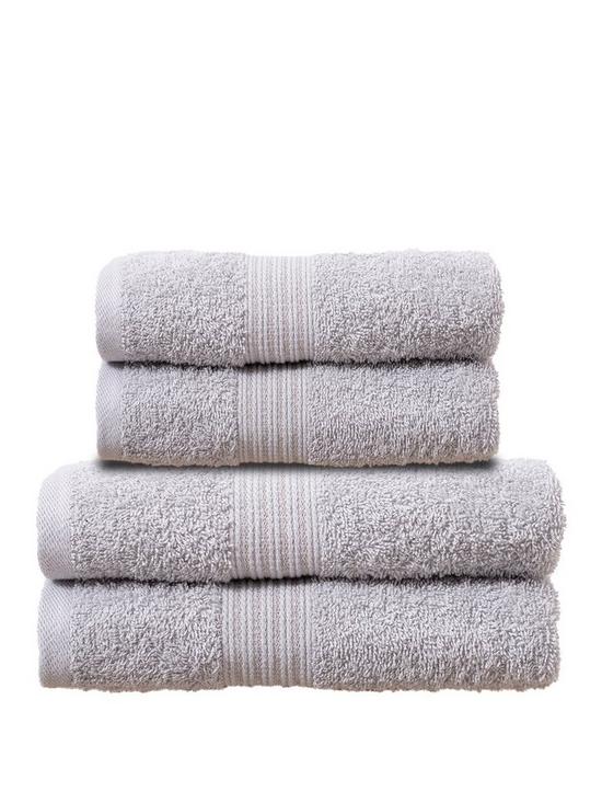 front image of silentnight-lurex-4pc-towel-bale