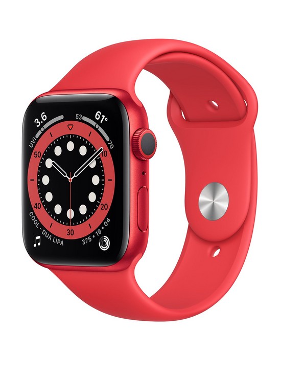 front image of apple-watch-series-6-gps-40mm-productred-aluminium-case-with-productred-sport-band