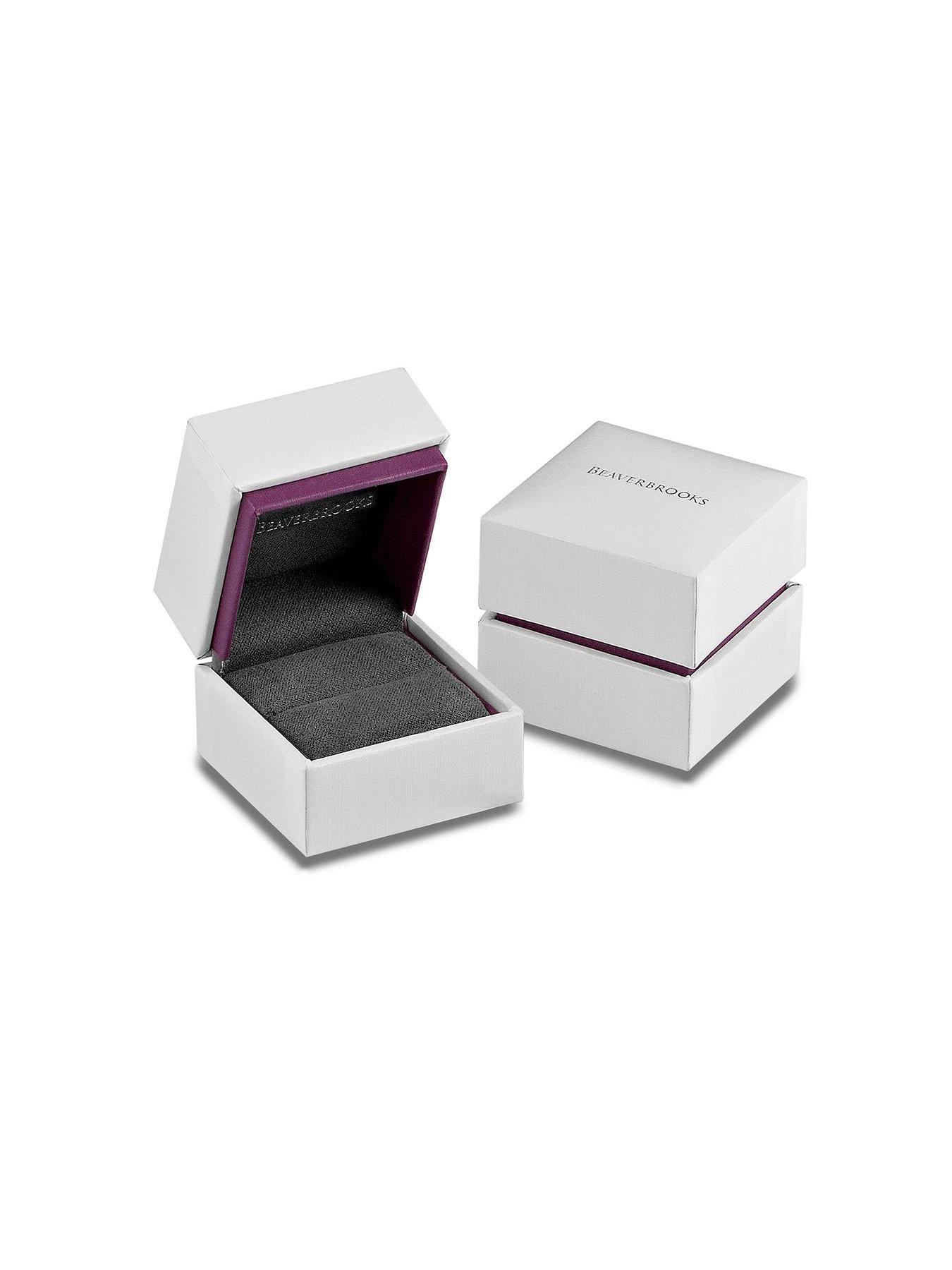 Image 3 of 3 of Beaverbrooks Silver Cubic Zirconia Halo Cluster Ring