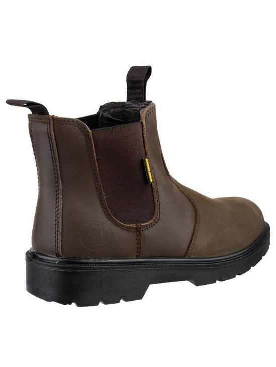 stillFront image of amblers-safety-128-brown-greasy-dealer-boots