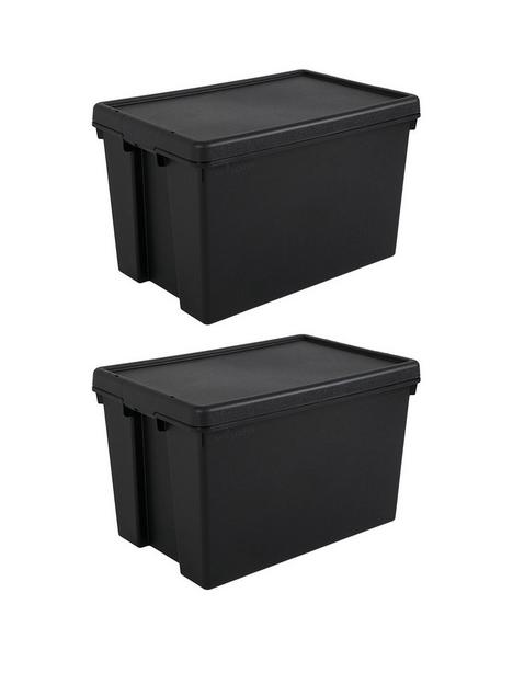 wham-set-of-2-heavy-dutynbspplastic-storage-boxes-ndash-62-litres-each
