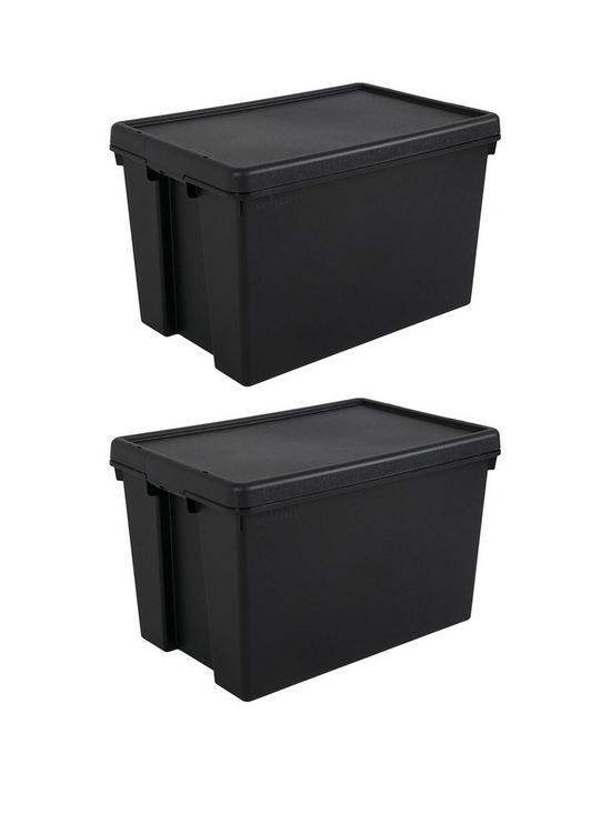front image of wham-set-of-2-heavy-dutynbspplastic-storage-boxes-ndash-62-litres-each