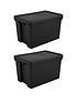  image of wham-set-of-2-heavy-dutynbspplastic-storage-boxes-ndash-62-litres-each