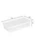  image of wham-set-of-2-clear-plastic-crystal-underbed-storage-boxes-ndash-42-litres-each