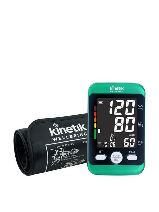 stillFront image of kinetik-advanced-blood-pressure-monitor--includesnbspirregular-heartbeat-and-morning-hypertension-detection
