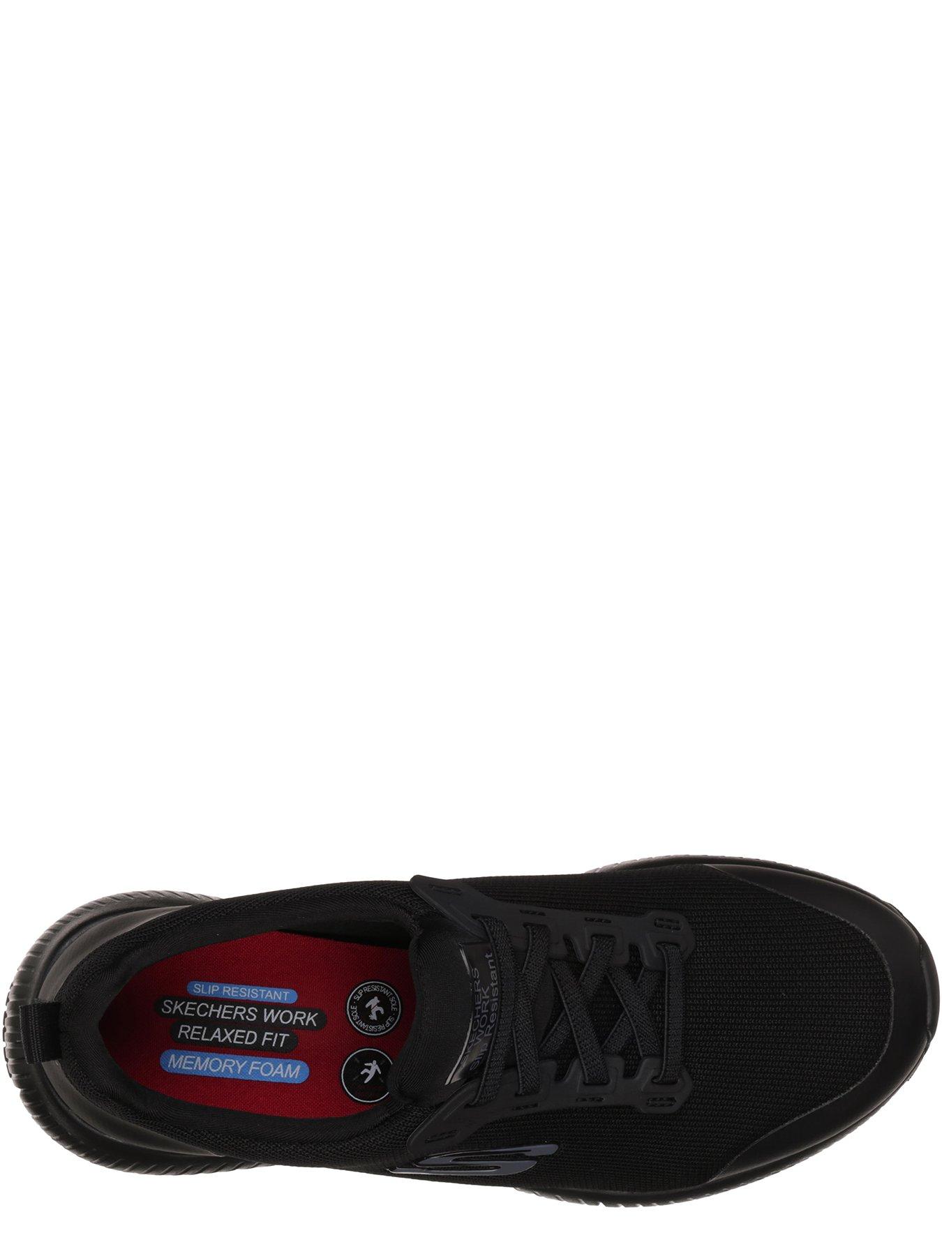 Image 3 of 5 of Skechers Womens Slip Resistant Bungee Lace Slip-On Trainers - Black