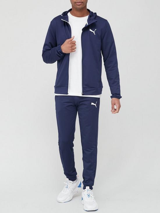 front image of puma-ready-to-go-tracksuit-peacoat