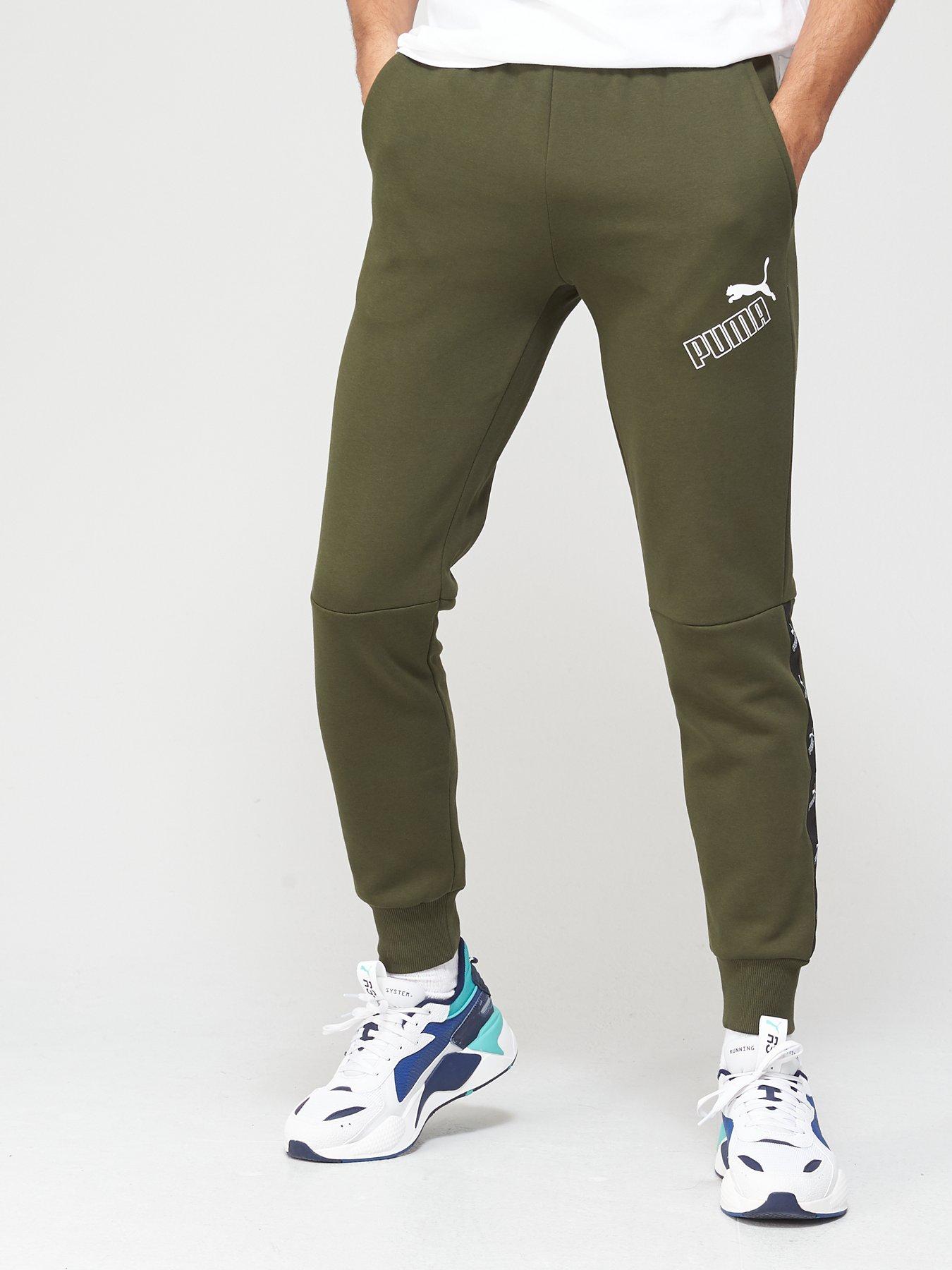 khaki puma joggers