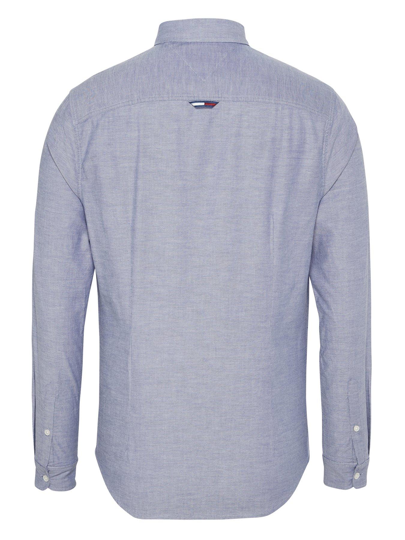 Image 2 of 3 of Tommy Jeans TJM&nbsp;Slim Stretch Fit Oxford Shirt - Twilight Navy