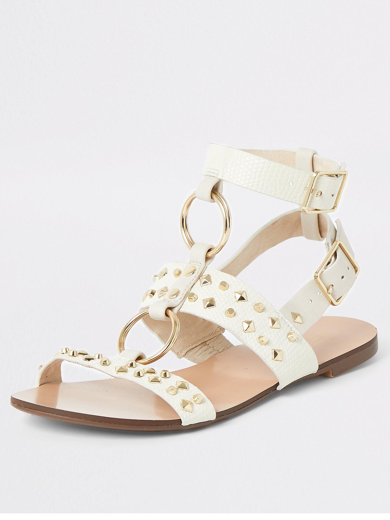 river island studded sandals