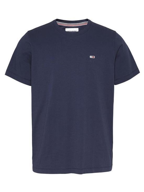 front image of tommy-jeans-tjmnbspregular-t-shirt-twilight-navy