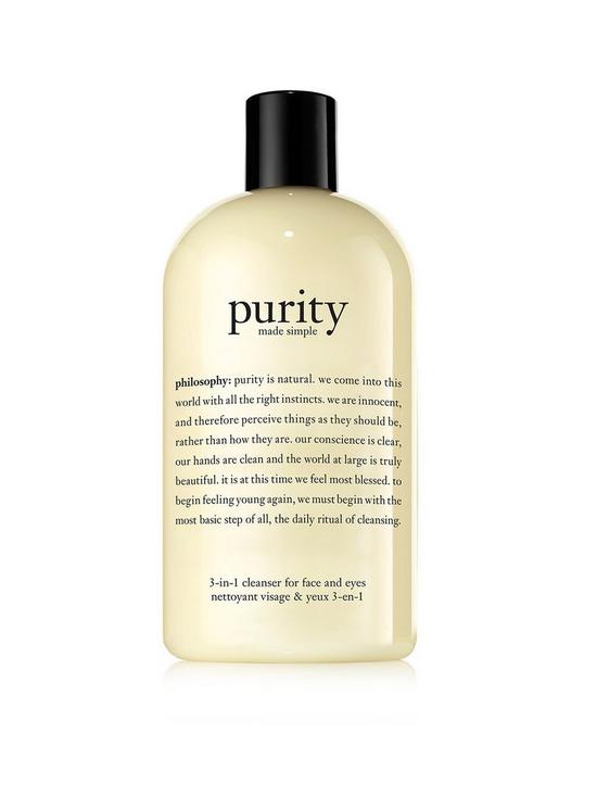 front image of philosophy-purity-made-simple-3-in-1-cleanser-480ml
