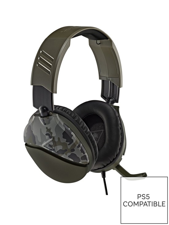 front image of turtle-beach-recon-70-gaming-headset-for-xbox-ps5-ps4-switch-pc-camo-greennbsp