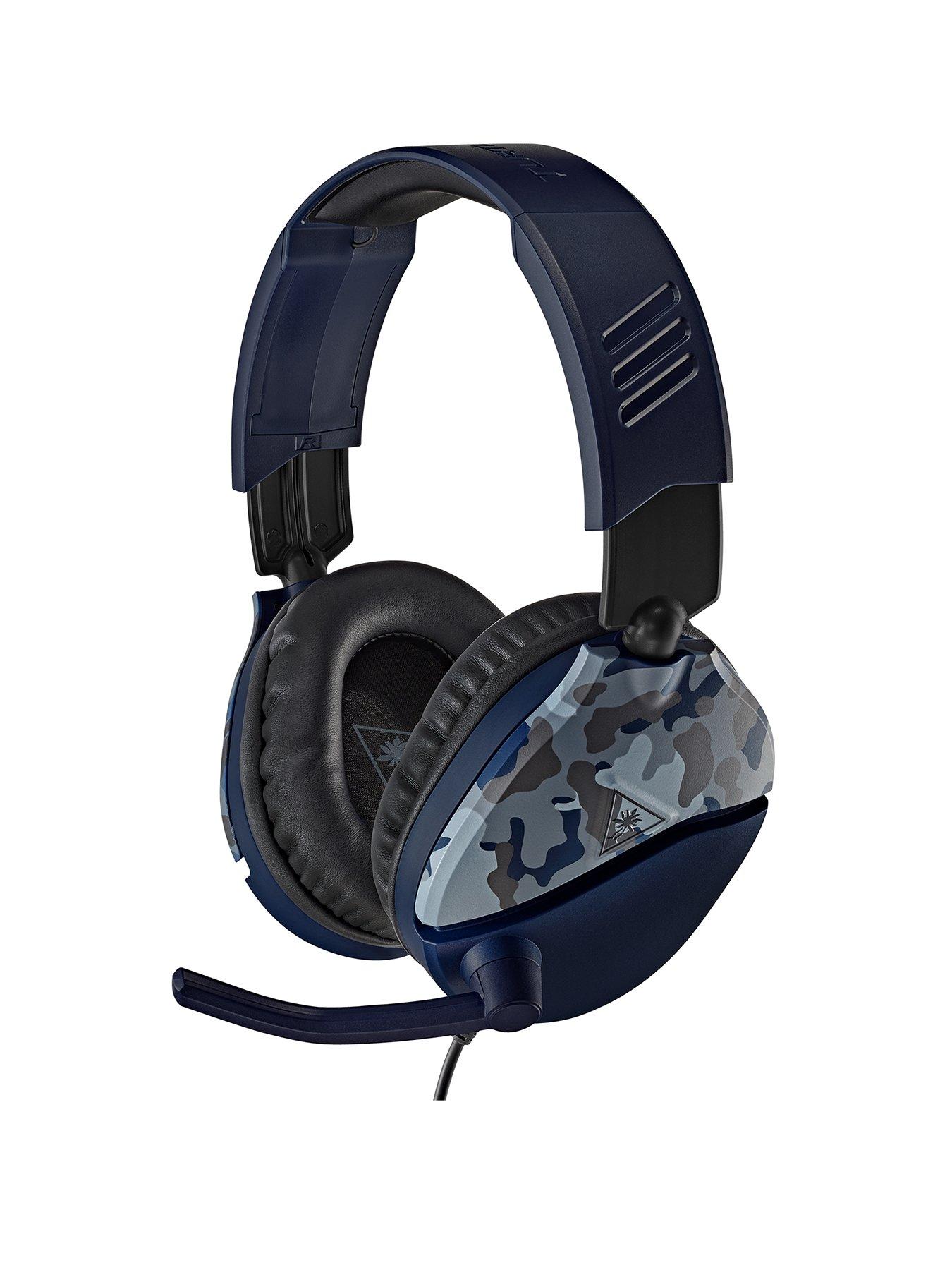 front image of turtle-beach-recon-70-gaming-headset-for-xbox-ps5-ps4-and-pc-camo-blue