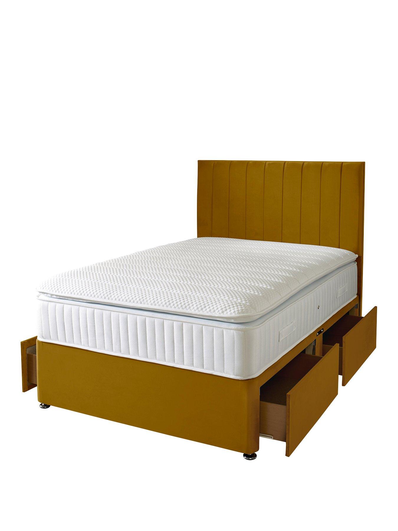  image of shire-beds-liberty-1000-pocket-pillowtop-mattress-and-upholstered-divan-base-bed-set-headboard-sold-separatelynbsp--fscreg-certified