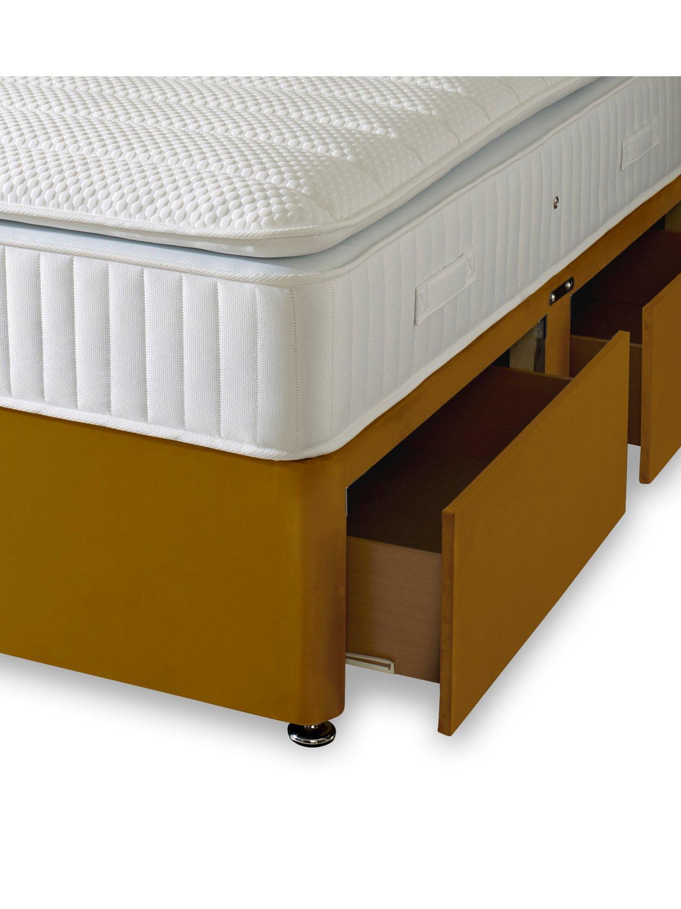  image of shire-beds-liberty-1000-pocket-pillowtop-mattress-and-upholstered-divan-base-bed-set-headboard-sold-separatelynbsp--fscreg-certified