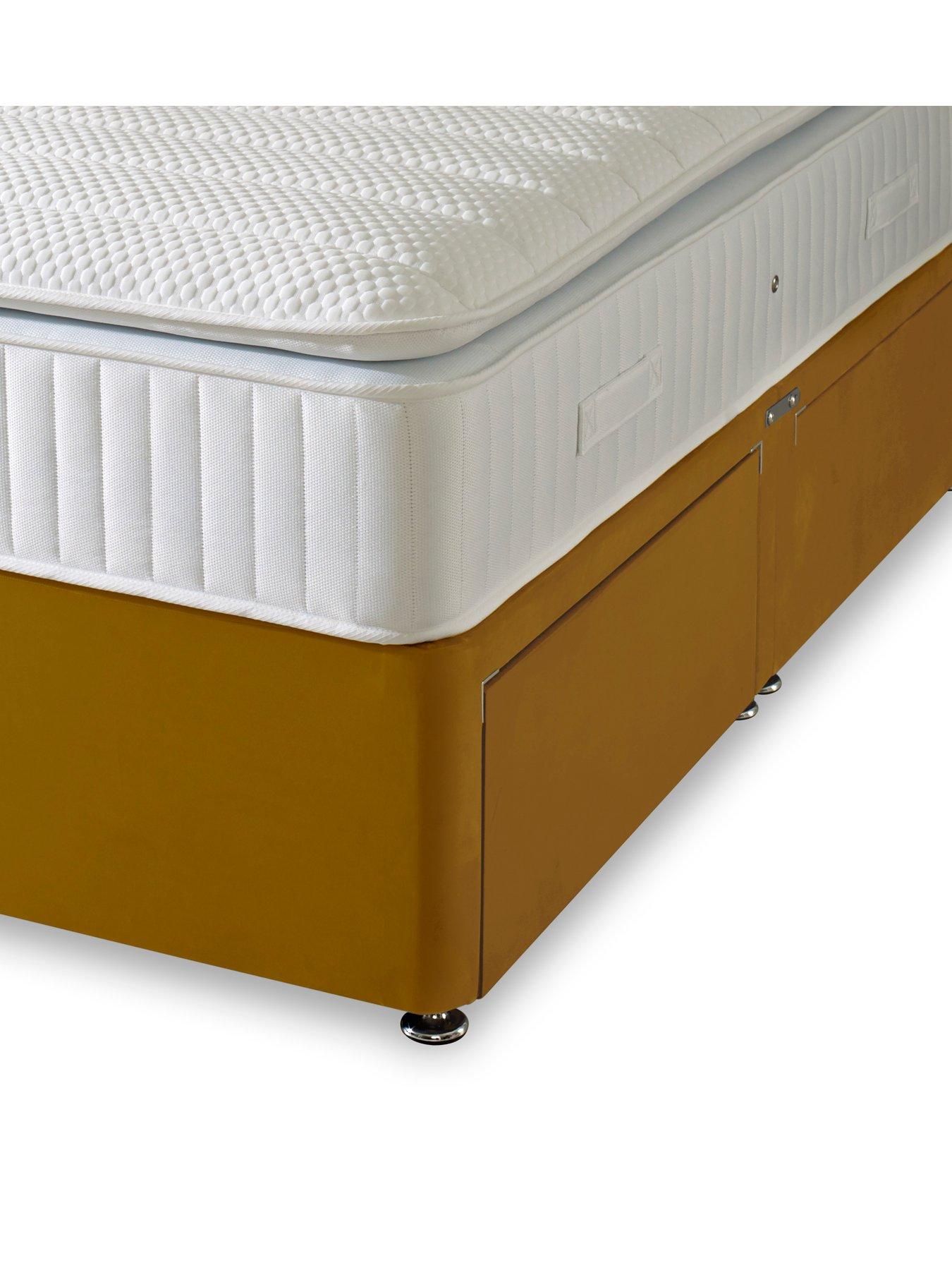  image of shire-beds-liberty-1000-pocket-pillowtop-mattress-and-upholstered-divan-base-bed-set-headboard-sold-separatelynbsp--fscreg-certified