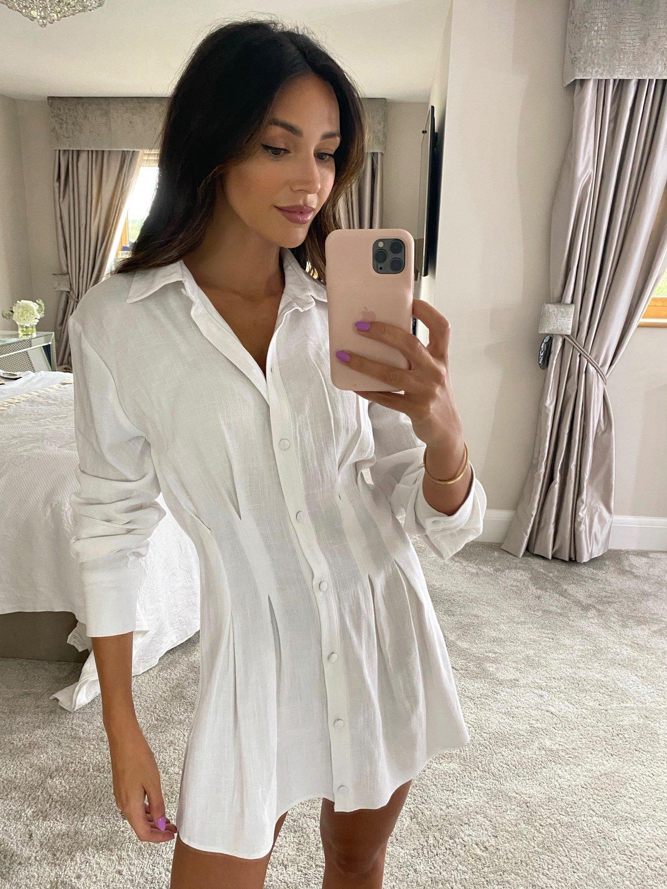 michelle keegan white dress